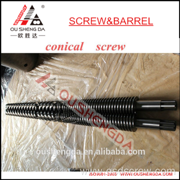 conical twin screw and barrel for PVC